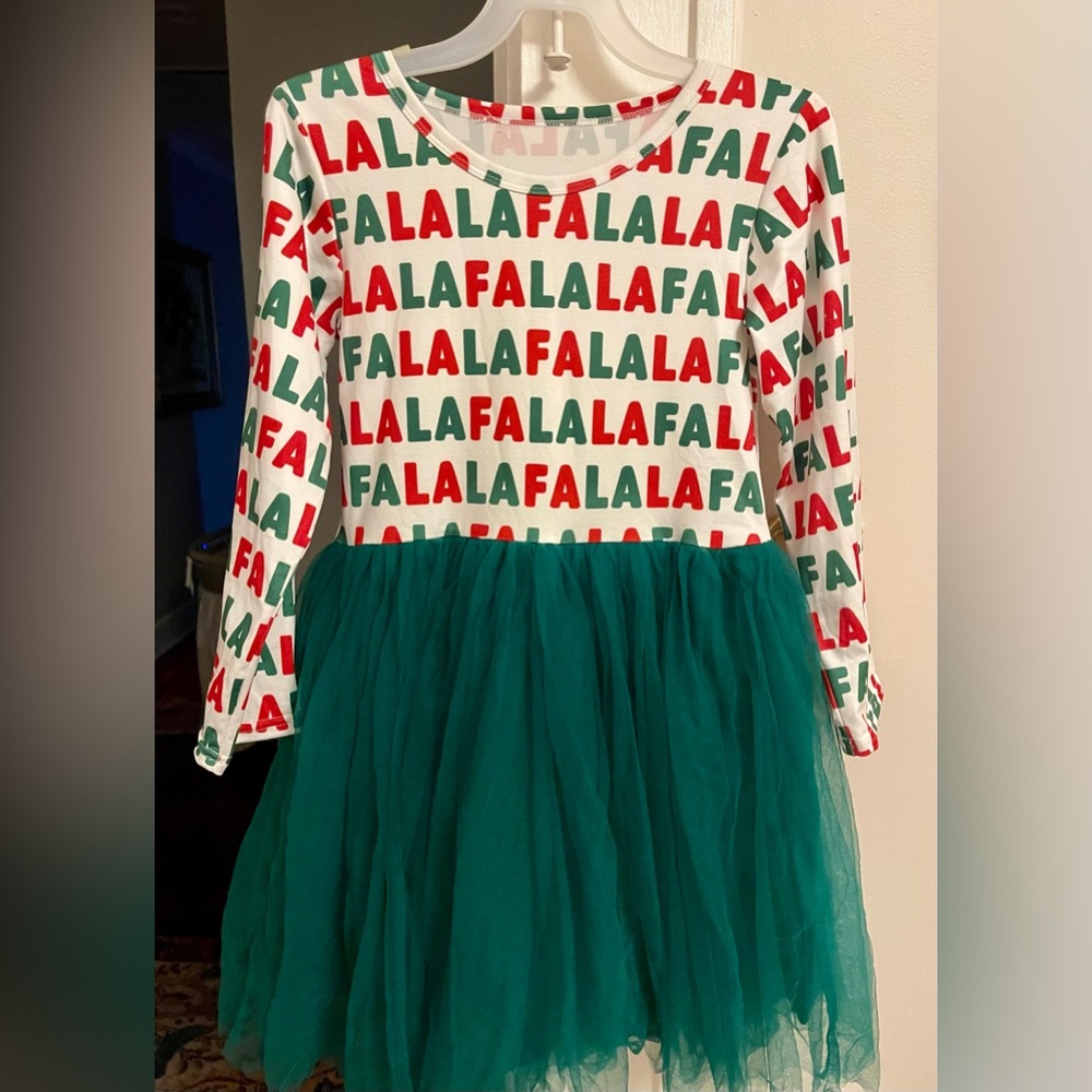 EUC Mila and Rose Holiday tulle dress girls size 7/8